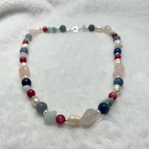 Handmade genuine crystal necklace